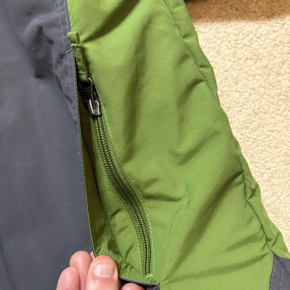 L.L.Bean Jacket Boys Large 14-16 Gray Green Fleece Lined Hooded Ski Snow Winter - Picture 14 of 16